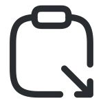 Clipboard Import SVG Icon